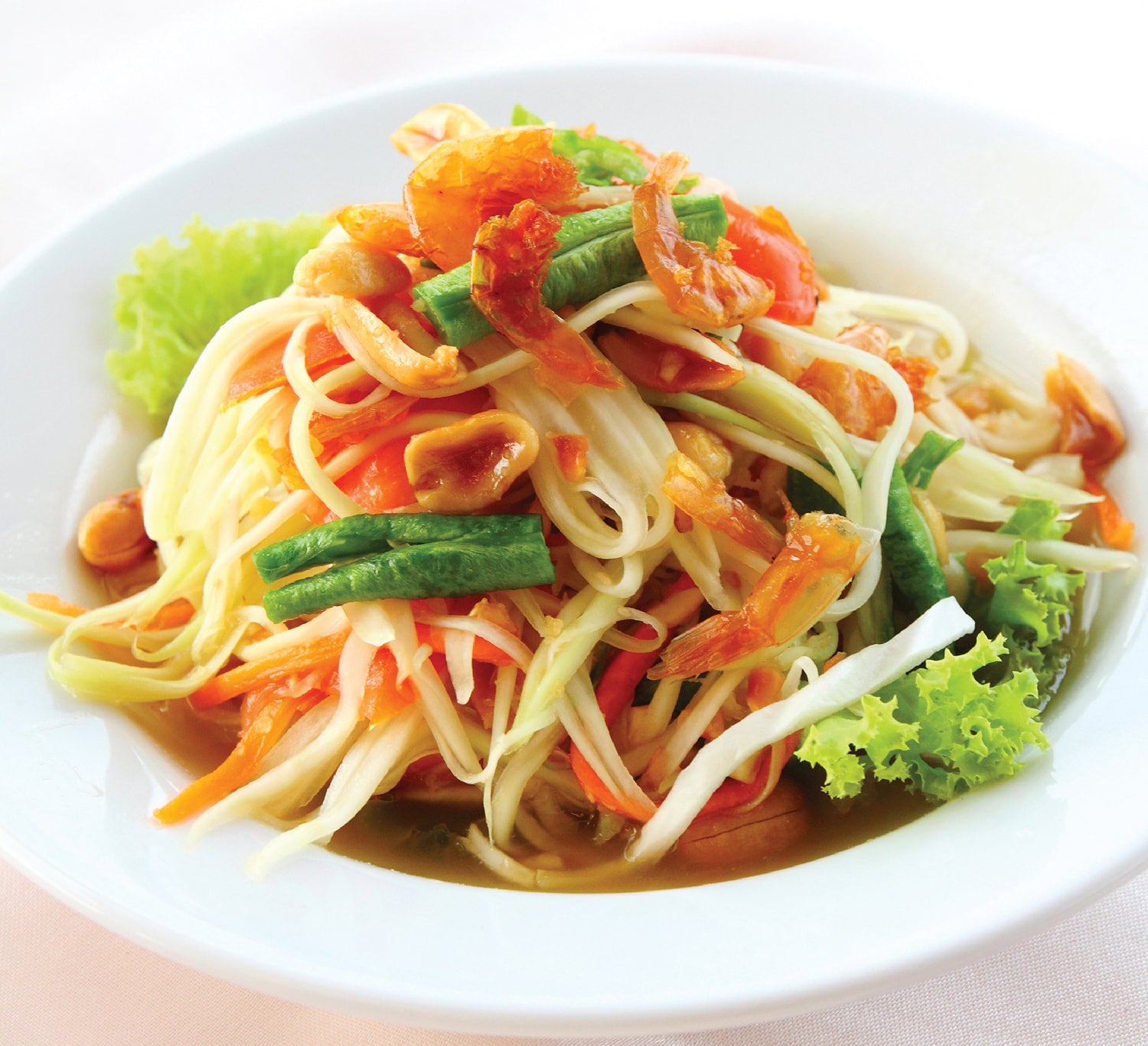 Som Tam Thai (Central Thai-Style Green Papaya Salad) Recipe